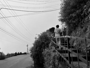 This is a photo of me embracing the nature and beauty of Nainital.